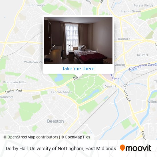 Derby Hall, University of Nottingham map