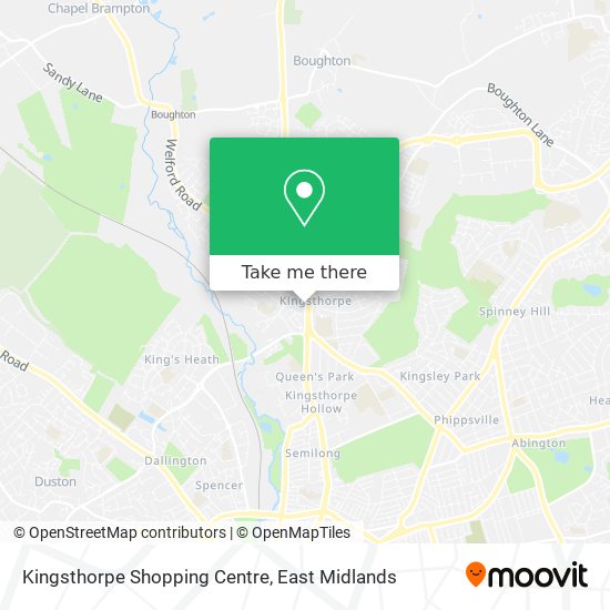 Kingsthorpe Shopping Centre map