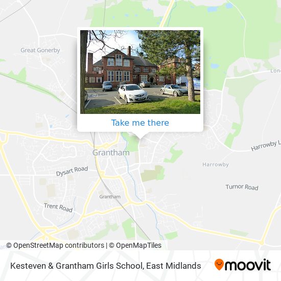 Kesteven & Grantham Girls School map