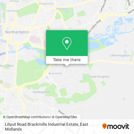 Liliput Road Brackmills Industrial Estate map