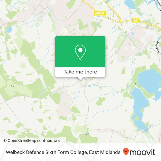 Welbeck Defence Sixth Form College map