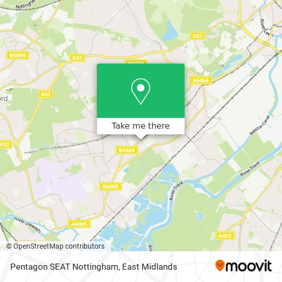 Pentagon SEAT Nottingham map