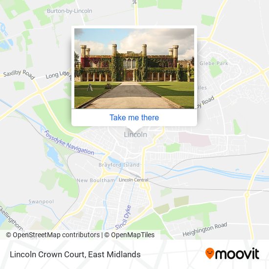 Lincoln Crown Court map