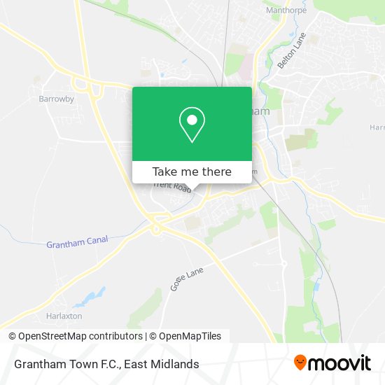 Grantham Town F.C. map