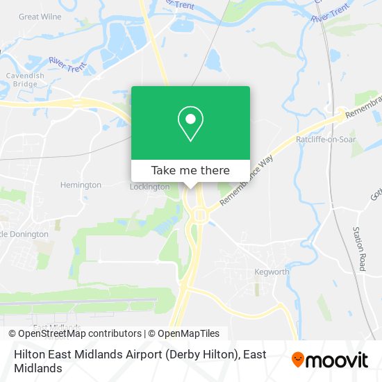 Hilton East Midlands Airport (Derby Hilton) map