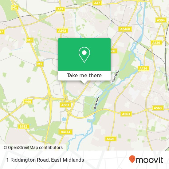 1 Riddington Road map