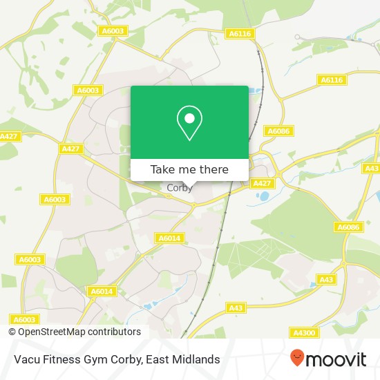 Vacu Fitness Gym Corby map