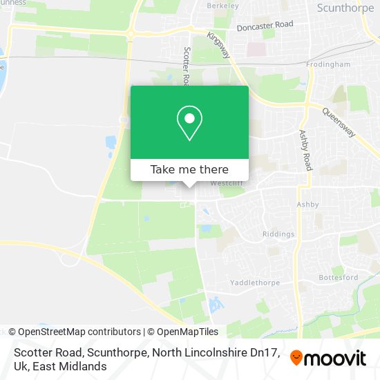 Scotter Road, Scunthorpe, North Lincolnshire Dn17, Uk map