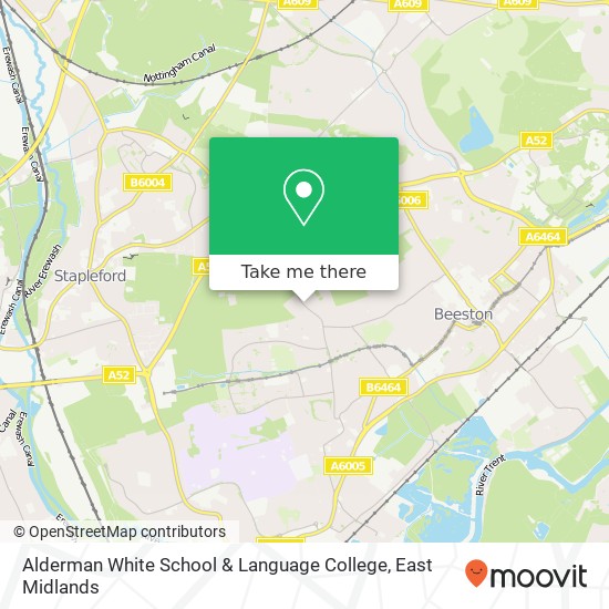 Alderman White School & Language College map