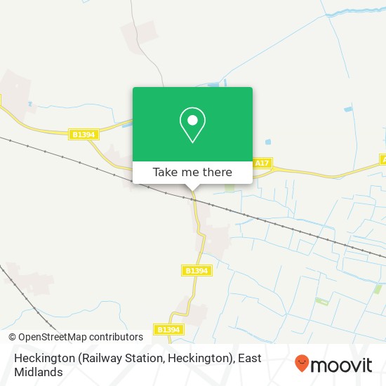 Heckington (Railway Station, Heckington) map