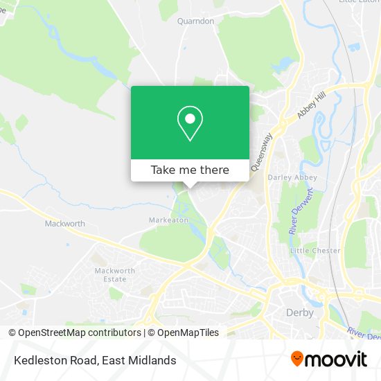 Kedleston Road map