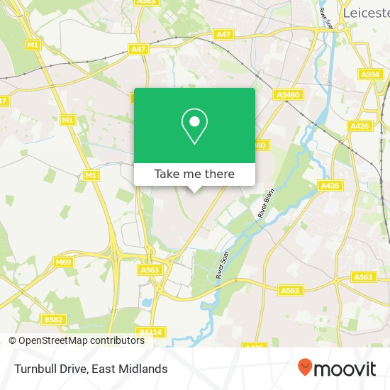 Turnbull Drive map