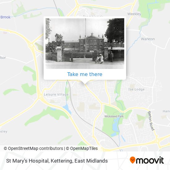 St Mary's Hospital, Kettering map