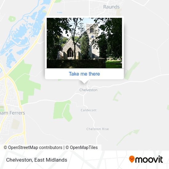 Chelveston map