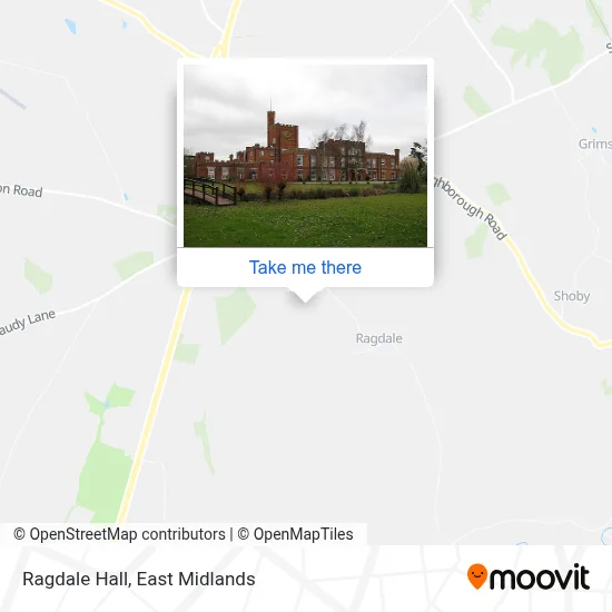 Ragdale Hall map