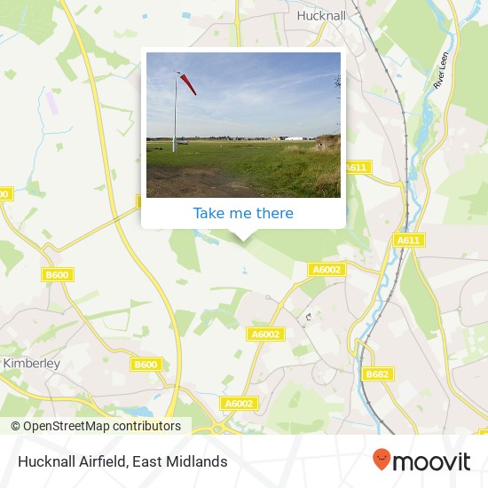 Hucknall Airfield map