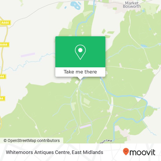 Whitemoors Antiques Centre map