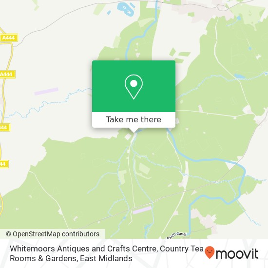 Whitemoors Antiques and Crafts Centre, Country Tea Rooms & Gardens map