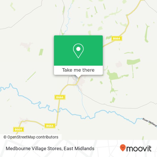 Medbourne Village Stores map