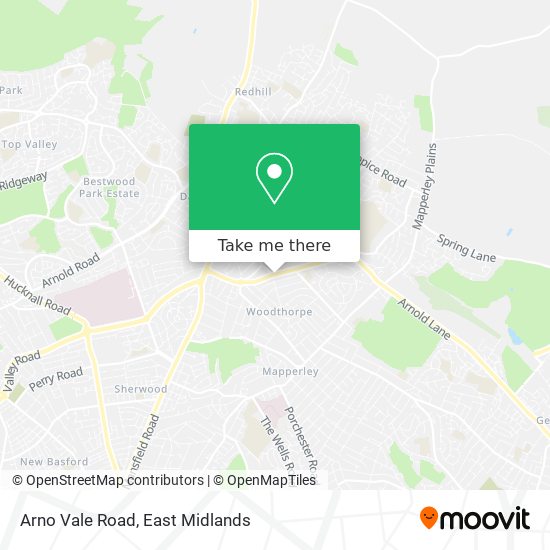 Arno Vale Road map