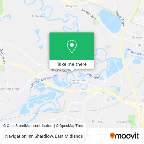 Navigation Inn Shardlow map