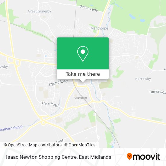 Isaac Newton Shopping Centre map