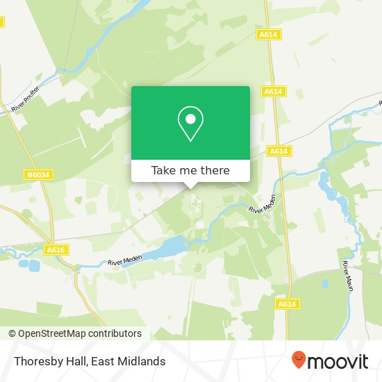 Thoresby Hall map