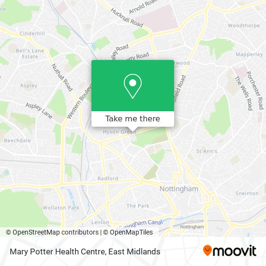 Mary Potter Health Centre map