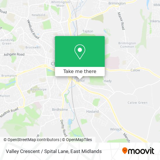 Valley Crescent / Spital Lane map
