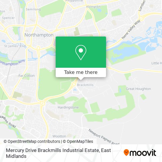 Mercury Drive Brackmills Industrial Estate map