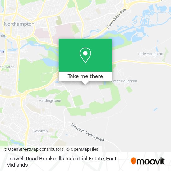Caswell Road Brackmills Industrial Estate map
