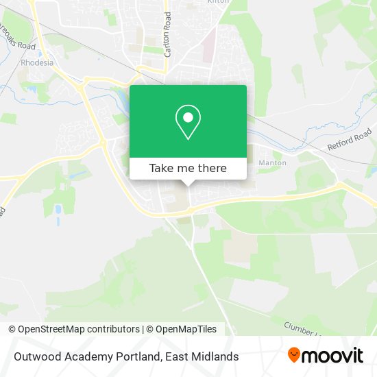 Outwood Academy Portland map
