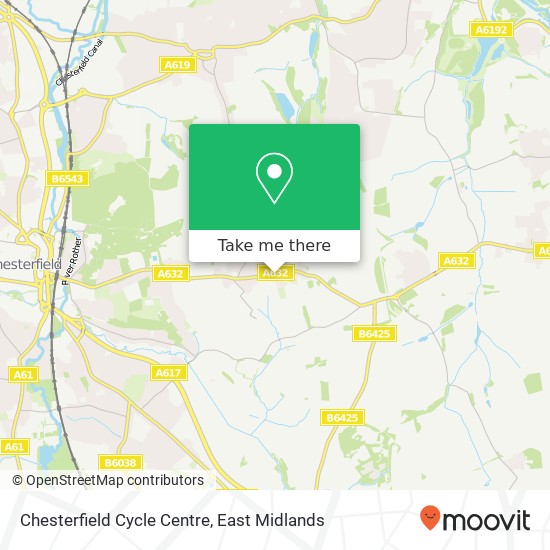 Chesterfield Cycle Centre map
