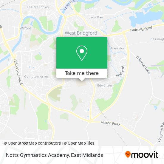 Notts Gymnastics Academy map