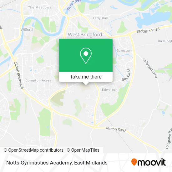 Notts Gymnastics Academy map