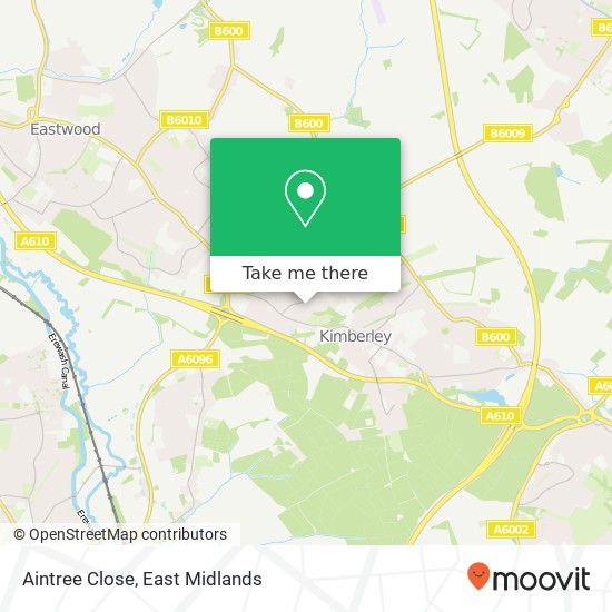 Aintree Close map