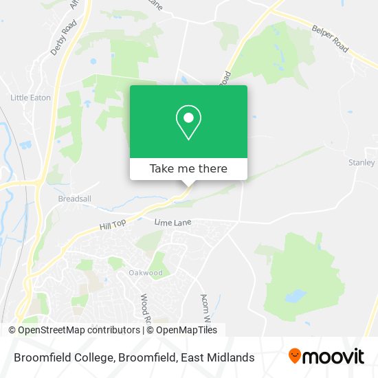 Broomfield College, Broomfield map