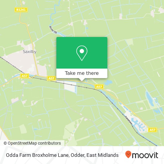 Odda Farm Broxholme Lane, Odder map