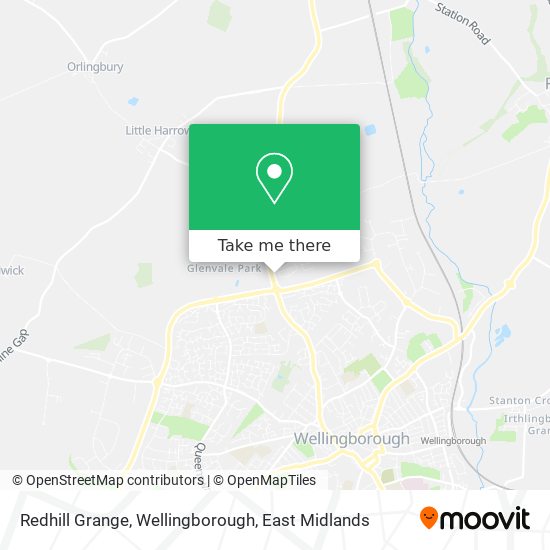 Redhill Grange, Wellingborough map