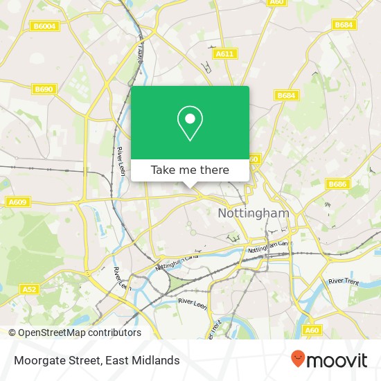 Moorgate Street map