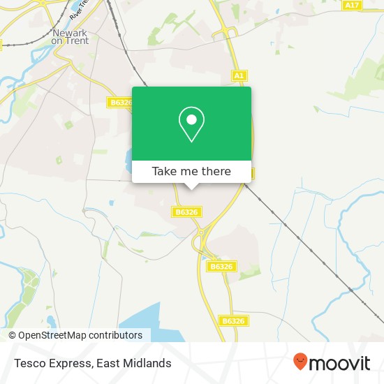 Tesco Express map