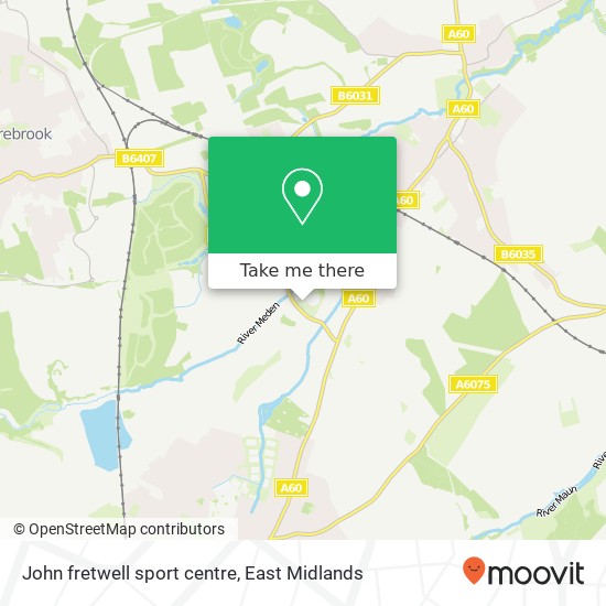 John fretwell sport centre map