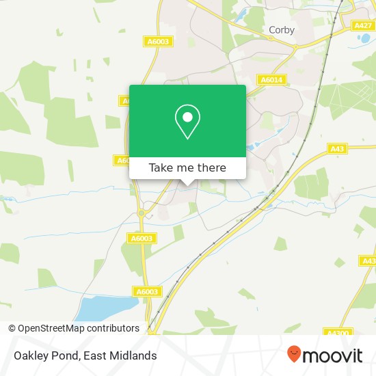 Oakley Pond map