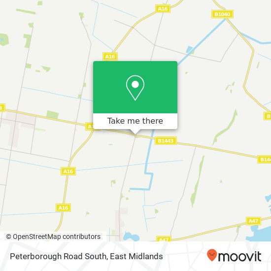 Peterborough Road South map