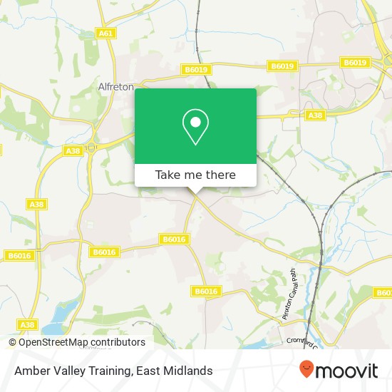 Amber Valley Training map