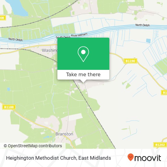 Heighington Methodist Church map