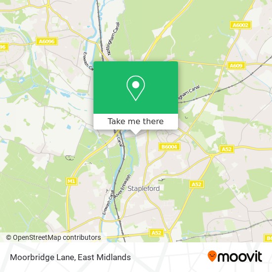 Moorbridge Lane map