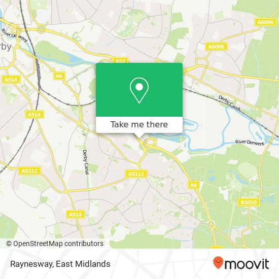 Raynesway map