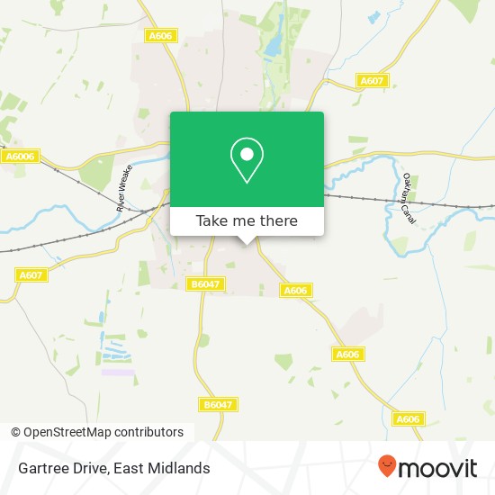 Gartree Drive map