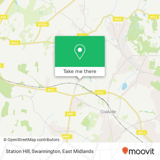 Station Hill, Swannington map